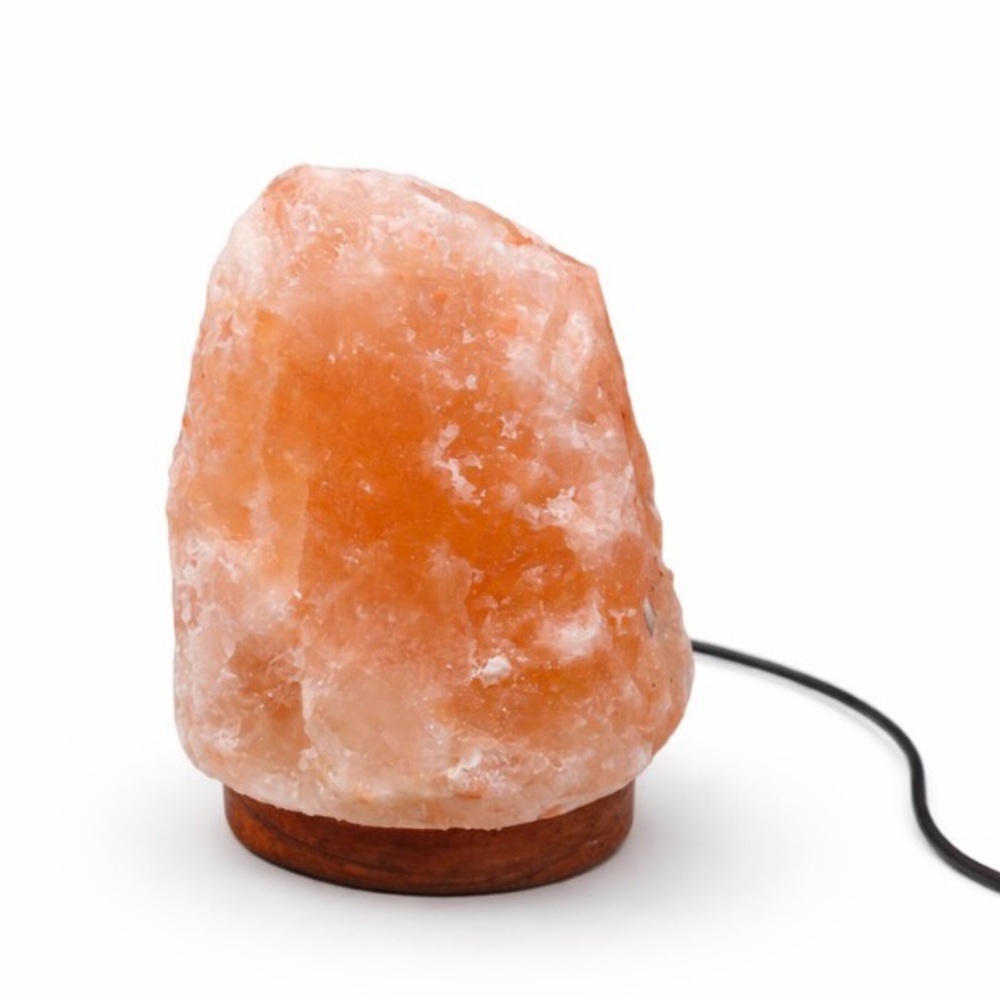 Himalayan Salt Lamp light up USB connection meditation wellness soft amber glow